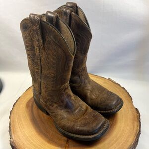 Ariat Honor Western Boot Distressed Brown Kids